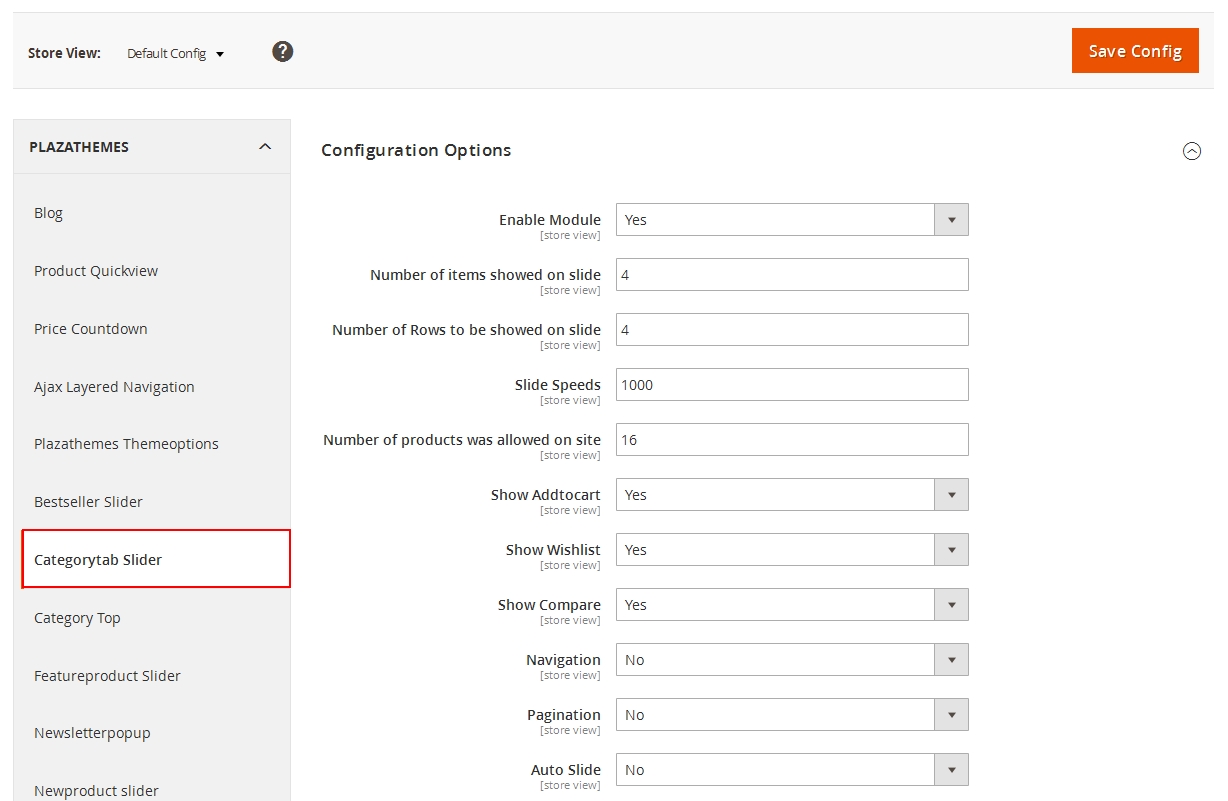admin tabcategory