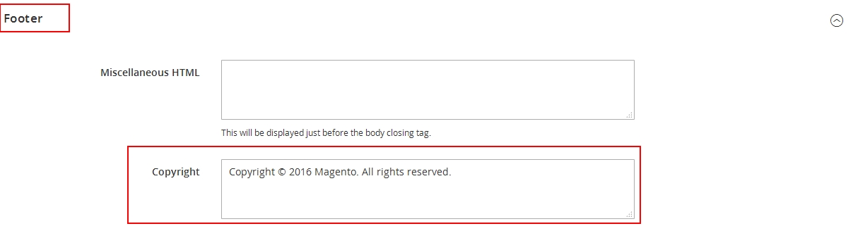 edit footer