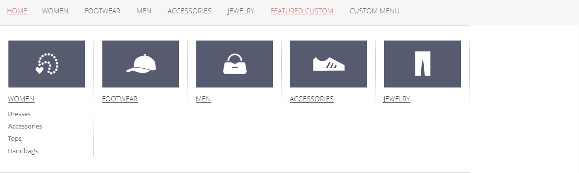 menu block