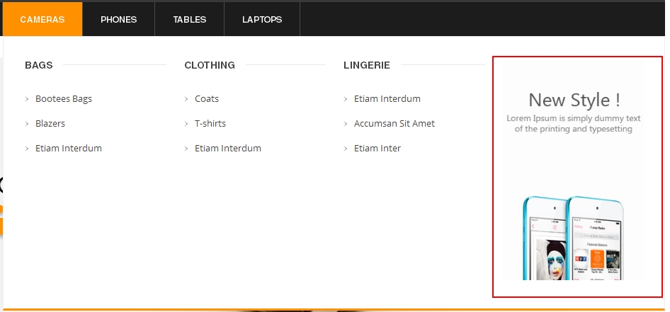 menu block
