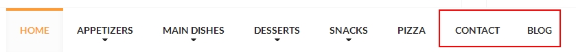 menu block