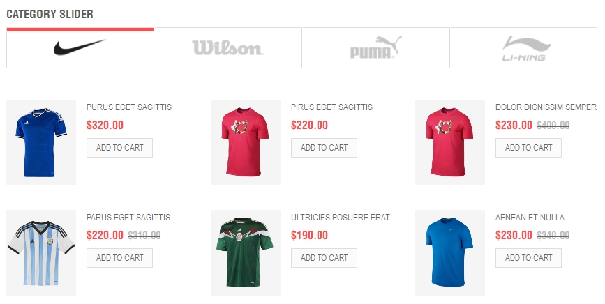 tab category slider